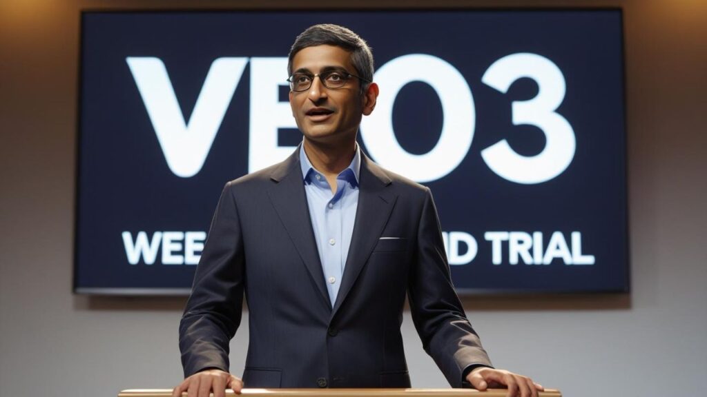 Google CEO Sundar Pichai veo 3 